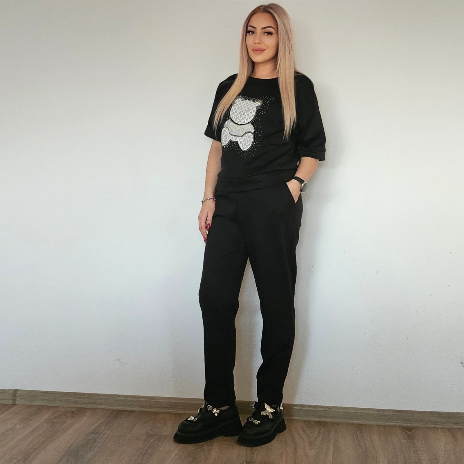 Комплект Лени черен