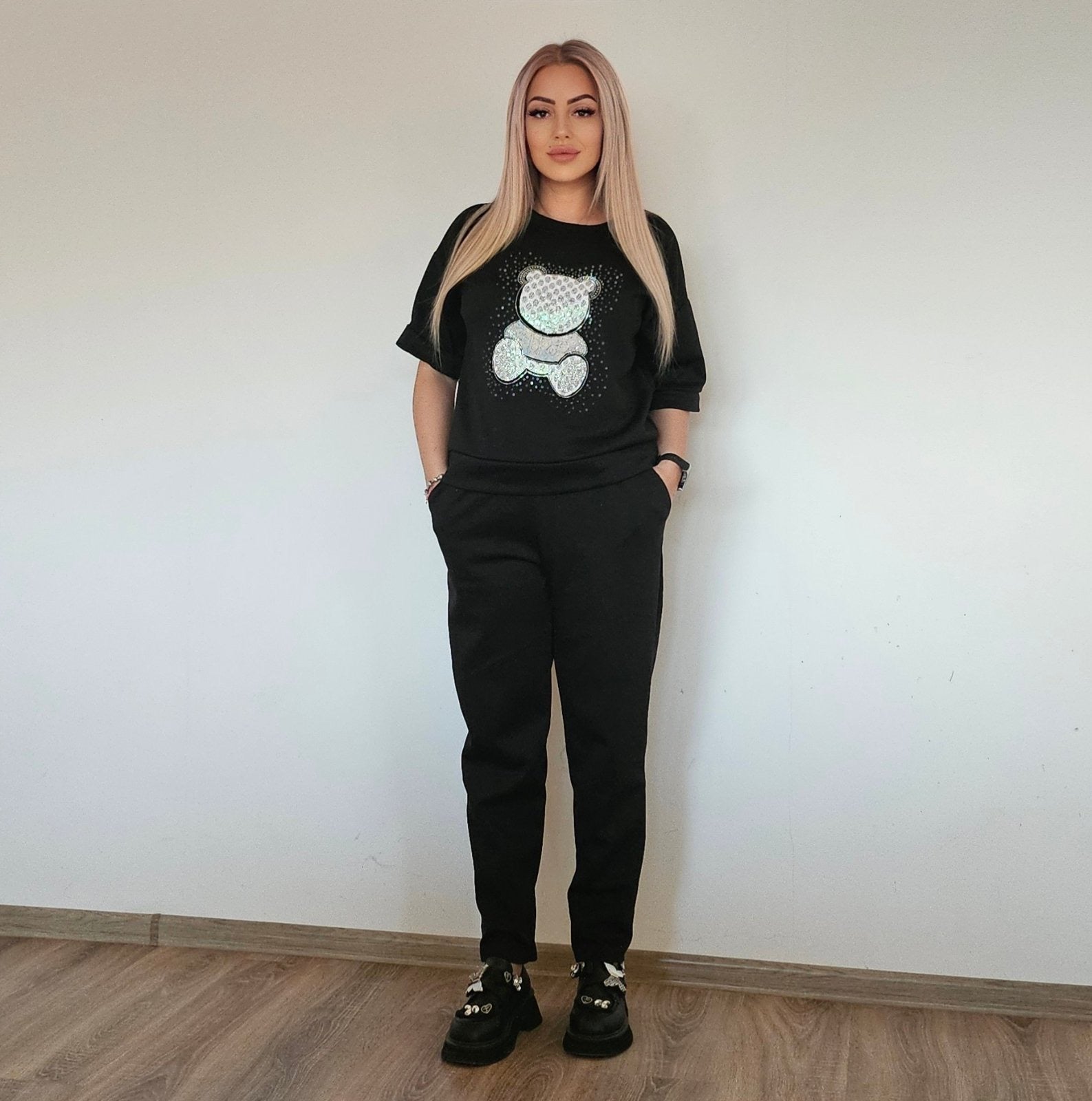 Комплект Лени черен