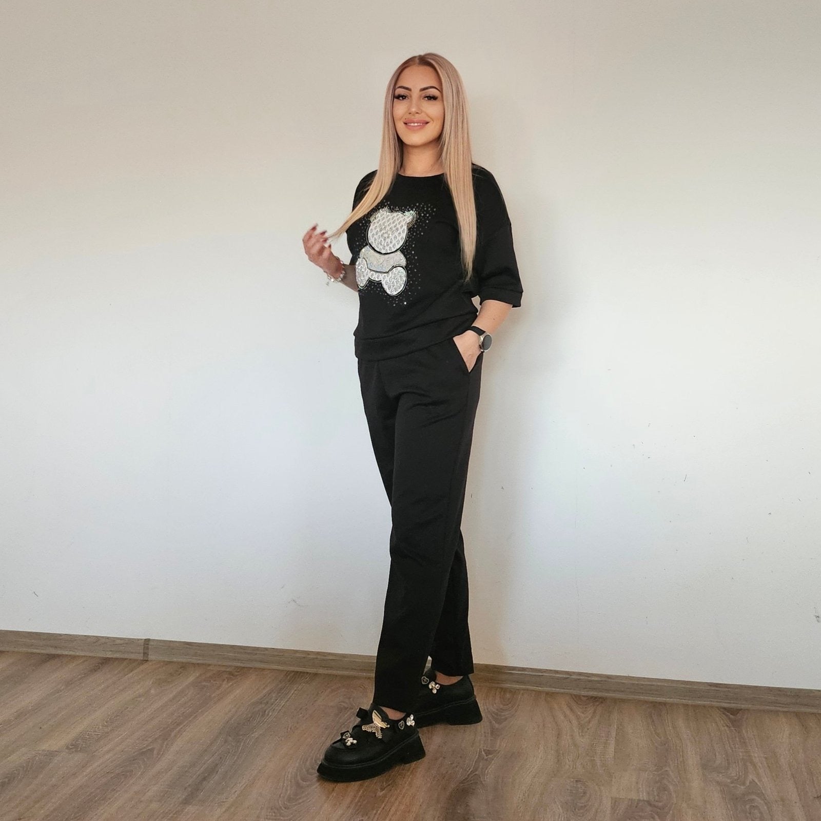 Комплект Лени черен