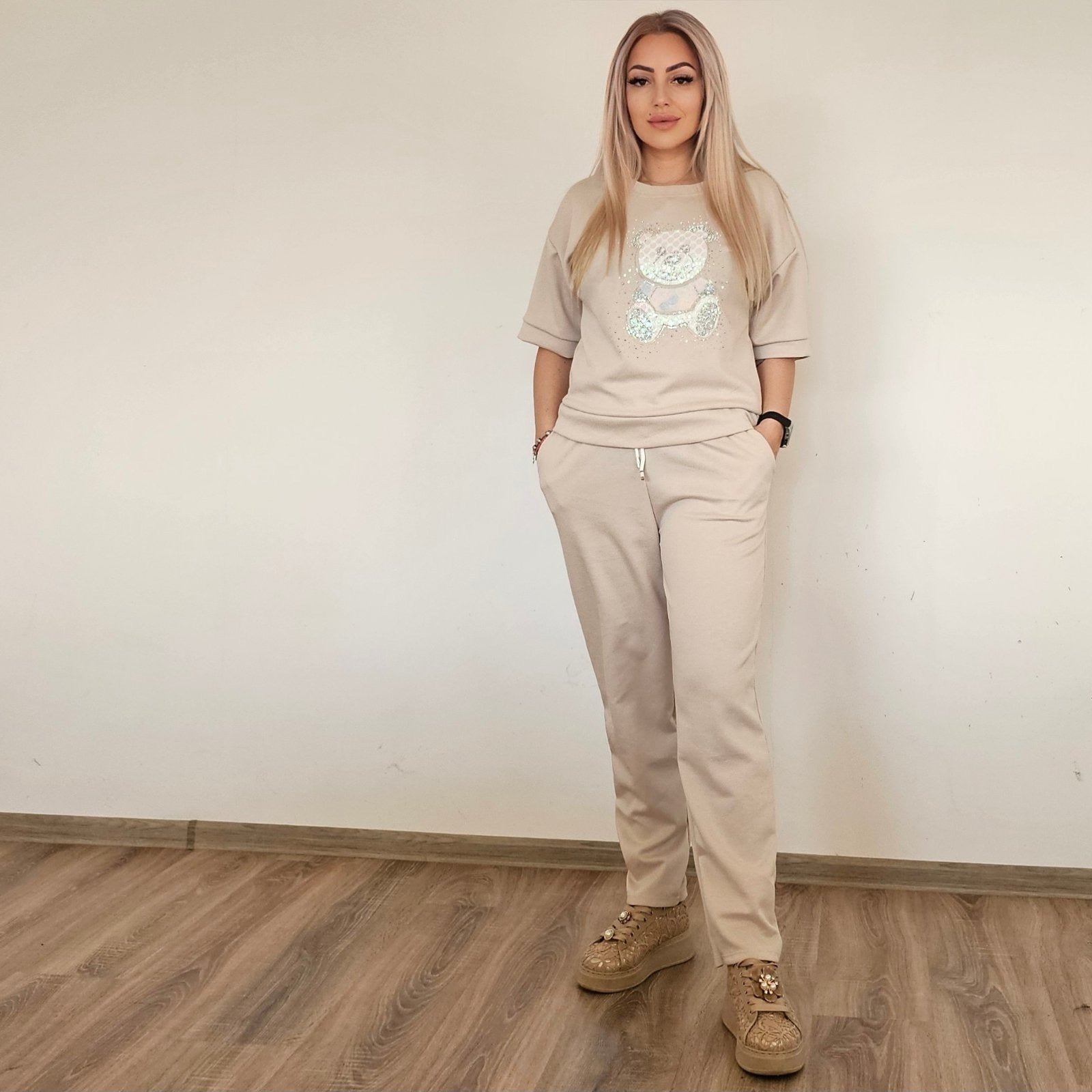 Комплект Лени бежов