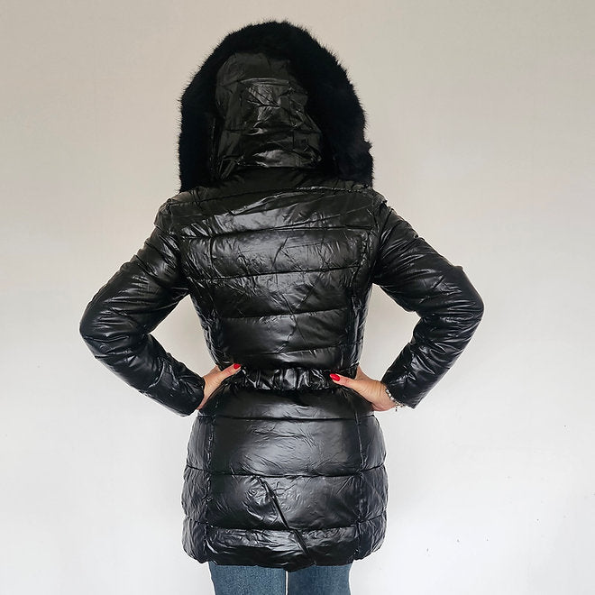 Черно зимно яке Кари