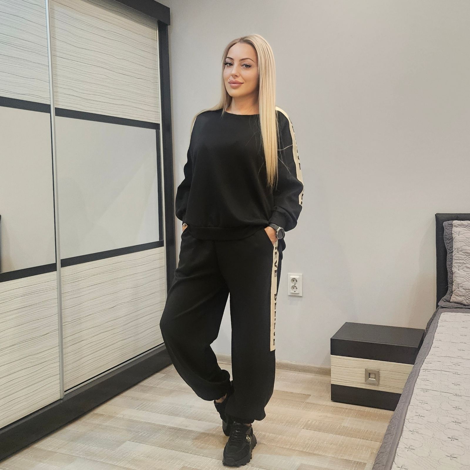 Дамски Комплект Believe черно